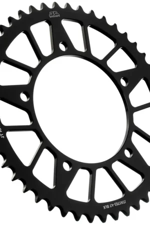 Handgemaakt JT SPROCKETS - REAR RACELITE ALU 47T BLACK, 520 - Sprockets - Lichtgewicht en duurzaam